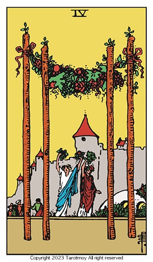 four of wands