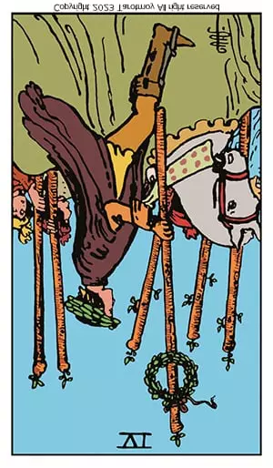 reversed six of wands